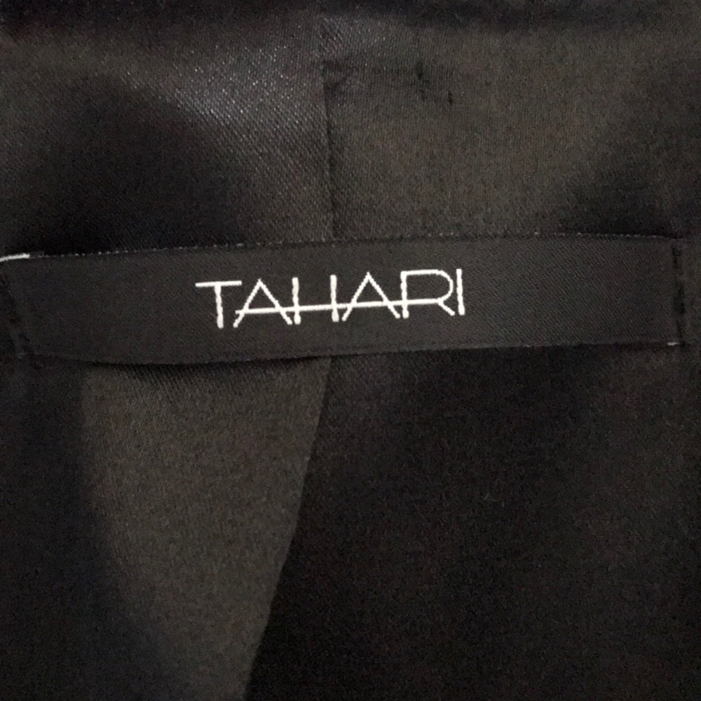 Tahari blazer with leather detail size 10